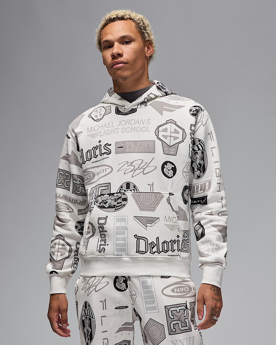★Nike★ Jordan Essentials Men's Print Fleece Pullover Hoodi Jordan Essentials Men's Printed Fleece Pullover Hoodie. Nike UK